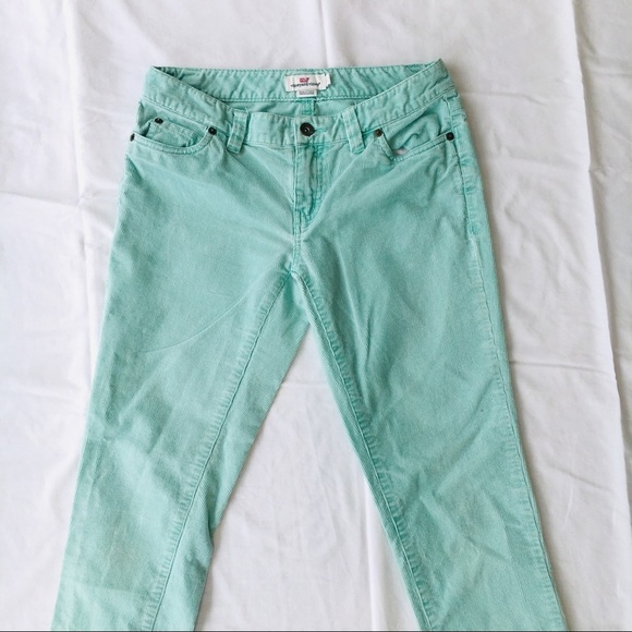 Mint Blue Corduroy Vineyard Vines Pants Women’s - Picture 3 of 7